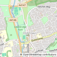 Map of Hemel Hempstead, Hertfordshire