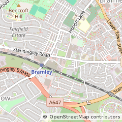 Map of Leeds, West Yorkshire