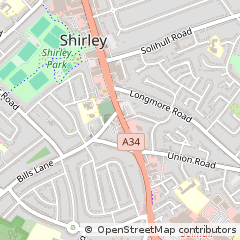 Map of Solihull