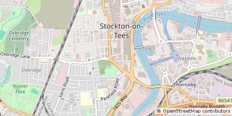 Map of Stockton-on-Tees