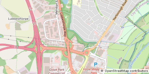 Map of Leicester