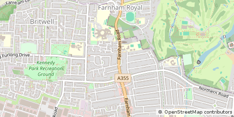 Map of Slough, Berkshire