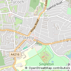 Map of Swansea