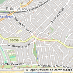 Map of Bournemouth, Dorset