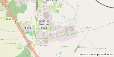 Map of Inverurie, Aberdeenshire