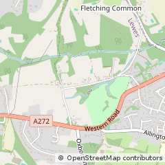 Map of Lewes, East Sussex