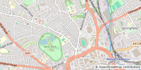 Map of Wolverhampton