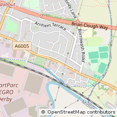 Map of Derby, Derbyshire