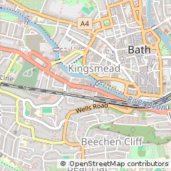 Map of Bath, Somerset