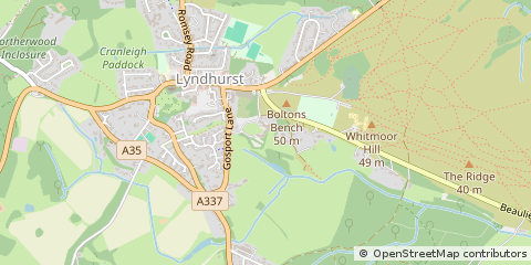 Map of Lyndhurst