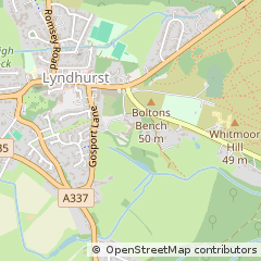 Map of Lyndhurst