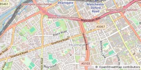 Map of Manchester