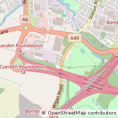 Map of Preston, Lancashire