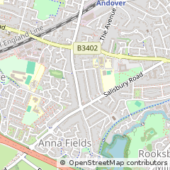 Map of Andover, Hampshire