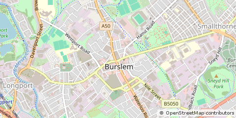 Map of Stoke-on-Trent