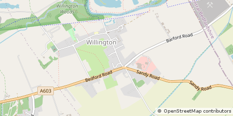 Map of Bedford, Bedfordshire