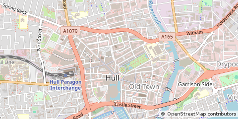 Map of Hull, East Yorkshire