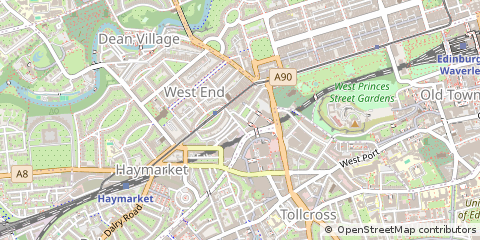 Map of Edinburgh, Midlothian