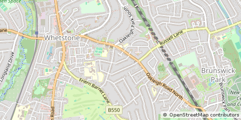 Map of Whetstone, London