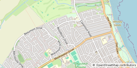 Map of Whitley BAY, Tyne and Wear