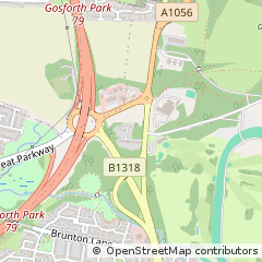 Map of Newcastle Upon Tyne