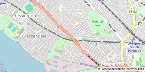 Map of Liverpool, Merseyside
