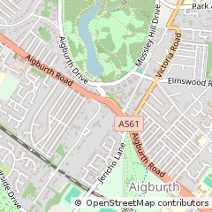 Map of Liverpool, Merseyside