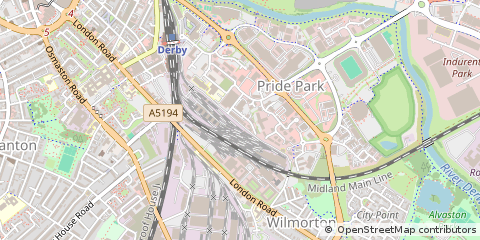 Map of Derby