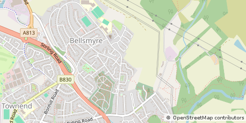 Map of Dumbarton, West Dunbartonshire