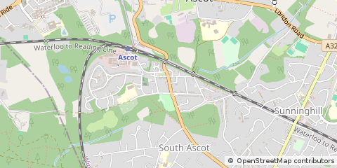 Map of Ascot, Berkshire