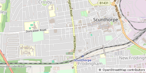 Map of Scunthorpe