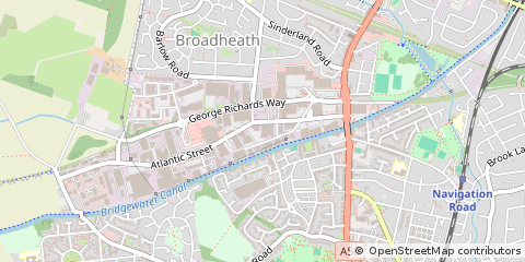 Map of Altrincham