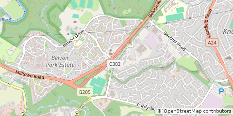 Map of Newtownbreda, Newtownards