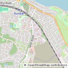 Map of Dunbar, East Lothian