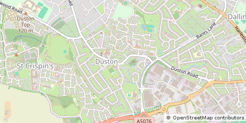 Map of Northampton, Northamptonshire