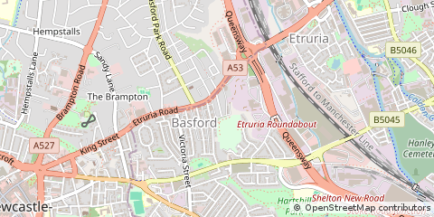Map of Stoke-on-Trent