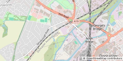 Map of Doncaster