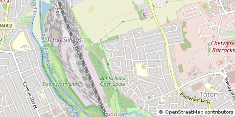 Map of Nottingham, East Midlands