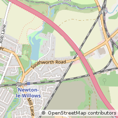 Map of Newton-LE-Willows, Merseyside