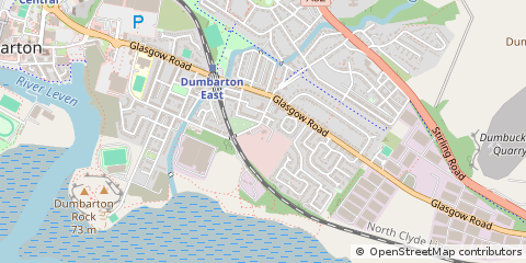Map of Dumbarton, Dunbartonshire