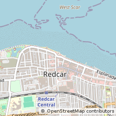 Map of Redcar, North Yorkshire
