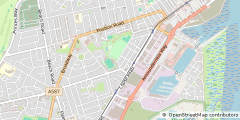 Map of Fleetwood, Lancashire