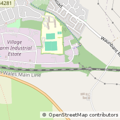 Map of Bridgend, MID Glamorgan