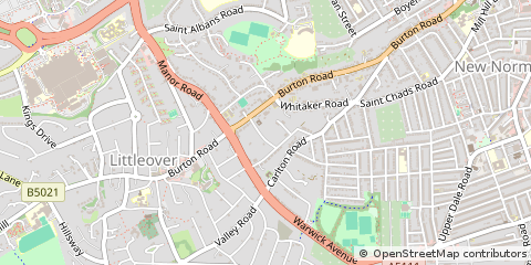 Map of Derby, Derbyshire