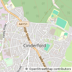 Map of Cinderford