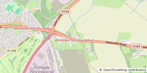 Map of West Boldon, Tyne and Wear