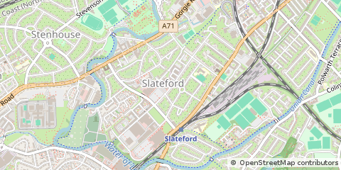 Map of Midlothian