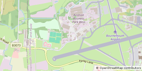 Map of Christchurch, Dorset