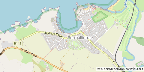 Map of Bushmills, CO. Antrim
