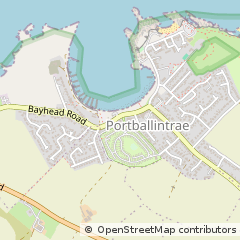 Map of Bushmills, CO. Antrim